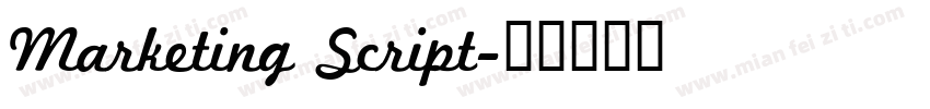 Marketing Script字体转换
